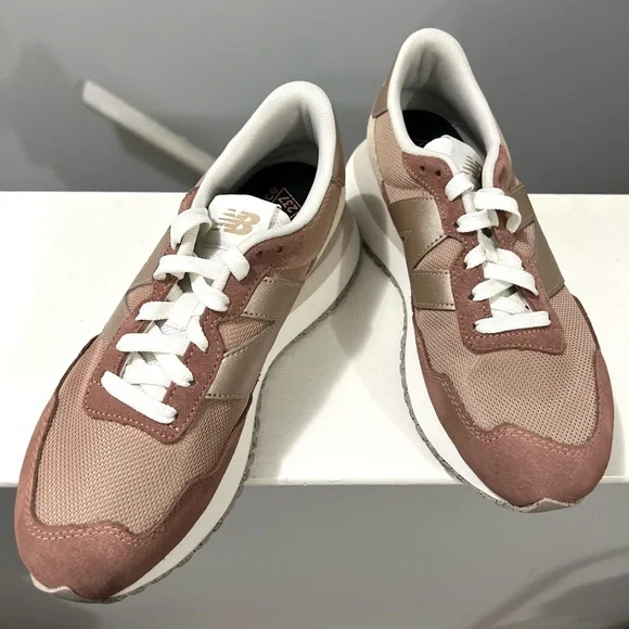 🌻🆕LAST ONE!!! NEW BALANCE 237 Womens Retro Sneaker-Copper/Silver-SIZE 7.5 - Picture 12 of 14